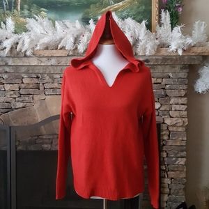 Forever 21 Red V-neck Sweatshirt/Hoodie